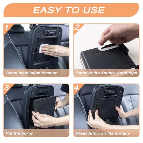 JKCOVER 3PCS Center Console Organzier Compatible with Toyota Tacoma 2016-2023 Accessories Tray Hidden Box Divider ABS Material Insert - color: 3PCS