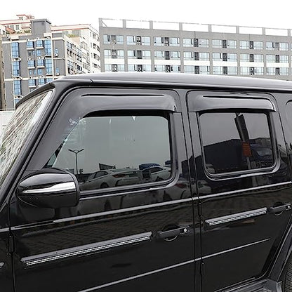 Car Side Window Vent Visor Deflectors Rain Guards 4-Piece Set for Mercedes Benz G-Class W464 G63 AMG G550 G500 2019-2026 Car Accessories