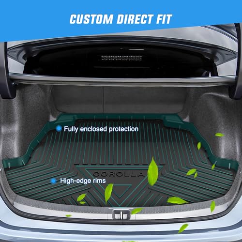 Nilight Cargo Mats for Toyota Corolla Sedan & Hybrid 2020 2021 2022 2023 2024 2025,All Weather Protection Heavy Duty Cargo Liners - size: 2020-2025 Toyota Corolla|cargo Mat