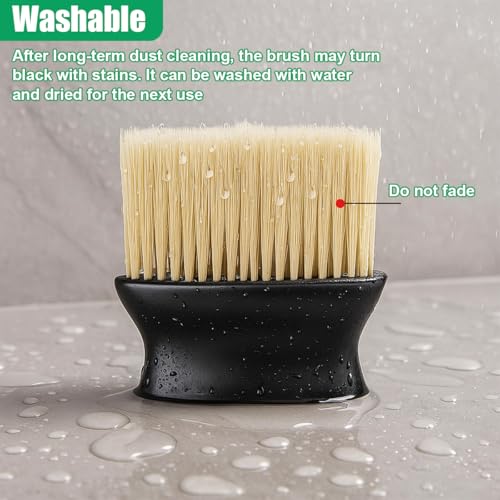 Car Interior Dust Brush, Soft Bristles Auto Exterior Cleaning Whisk Broom, No-Scratch Car Dashboard Detailing Brush, Vehicle Dusting Tool for Leather, Air Conditioner Vent (2PCS) - size: 2PCS