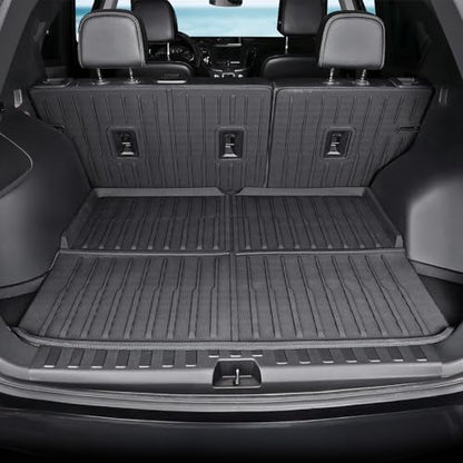 Floor Mats Set Cargo Liner and Backrest Mat for for Chevy Chevrolet Equinox/GMC Terrain 2018-2024, All Weather TPE Full Mat Set Cargo Mat for Equinox Accessories - size: For Chevy Equinox/GMC Terrain | 2018-2024