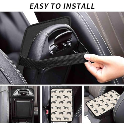 Australian Shepherd Auto Center Console Cover Universal Car Armrest Pad Waterproof Women Men Automotive Interior Accessories for Most Vehicle SUV - color: Australian Shepherd