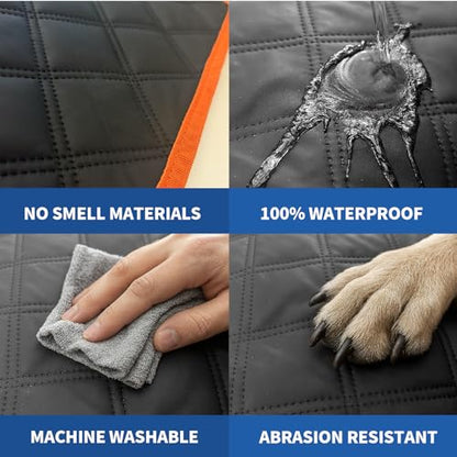 SUV Cargo Liner for Dogs, Trunk Mat for SUV, Durable Cargo Cover, Waterproof, Machine Washable, Non-Slip (PU Leather)