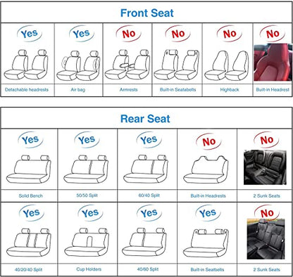 SanQing Car Seat Covers Full Set, Super Luxurious Heavy Duty Waterproof Leather Automotive Vehicle Cover for Cars SUV Pick-up Truck, Universal Non-Slip Seat Car Accessories (Full Set/Pink) - color: Full Set/Pink