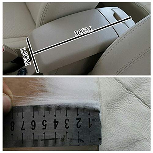Auto Center Console Cover, Console Cover Armrest Pads, Warm Winter Sheepskin Wool Car Armrest Seat Box Pad Cushion Protector Universal Fit (Purple) - color: Purple