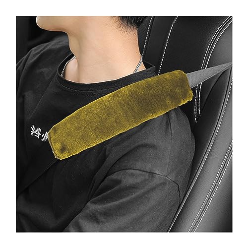 Ziciner 2 Packs Car Seatbelt Covers Shoulder Pad, Universal Soft Faux Sheepskin Shoulder Cover for Comfortable Driving, Fluffy Seat Belt Protector Help to Protect Your Neck and Shoulder (Light Green) - color: Light Green