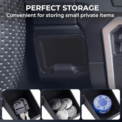 Center Console Organizer Drawer Storage Tray for Toyota Tacoma 2026 2025 2024 4th Gen & Toyota 4Runner 2026 2025 6th Gen, Interior Accessories Wheel Cubicle Hidden Cubby Insert Tray, Black - style: 8) Fits for 2024-2026 Tacoma & 2025-2026 4Runner