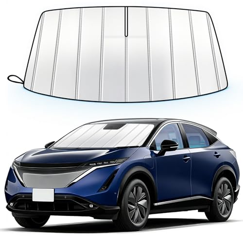 Windshield Sun Shade for Nissan Ariya EV 2023-2026, Custom Fit Accordion Folding Design Car Front Window Sunshade Sun Visor Shield Accessories for Interior Protector, Blocks UV Rays & Heat - size: For Nissan Ariya Ev 2023-2026