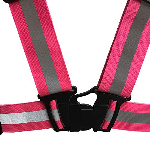 ZOJO Safety Vests,10 Packs | Lightweight, Adjustable | Fit for Work, ( Neon Pink) - color: 10pcs-neon Pink