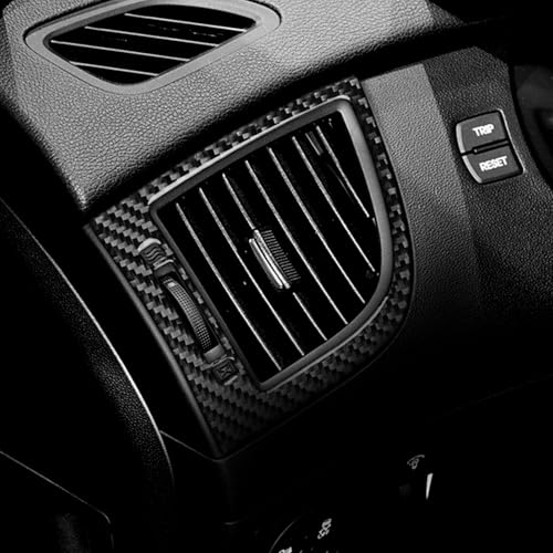 Real Carbon Fiber Instrument Panel Vent Trim Stickers Decals Compatible with Hyundai Genesis Coupe 2013 2014 2015 2016 Interior Accessories - color: Instrument Side Vent