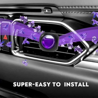 Car Air Freshener Vent Clips, 8 Pack, Provides Long-Lasting Scent, Up to 240 Days, Odor Eliminator (Lavender) - color: Lavender