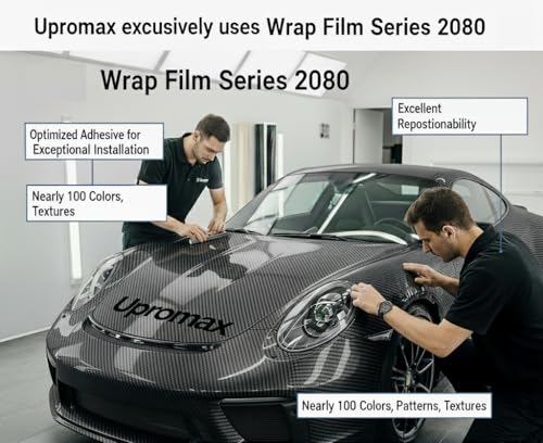 Vinyl Wrap 2080, CFS12 Carbon Fiber Finish - 0.5" to 8" Wide, up to 75ft Long – Air Release Technology for Chrome Delete, Car Detailing, Home and DIY Projects (2 Inches x 5 FT) - size: 2 Inches x 5 FT