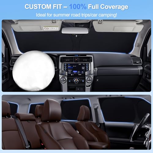 6pcs Car Window Shades for Volkswagen VW Beetle 2012-2019 Accessories,Windshield Side Rear Full Sunshade,Sun Visor UV Blocking, Privacy Protection and Blackout for Camping Outdoor - size: for Volkswagen VW Beetle2012-2019