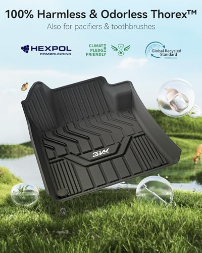3W Floor Mats Custom Fit for Nissan Altima 2019-2025 2026, TPE All Weather Accessories Custom Fit Floor Liner for Nissan Altima 1st and 2nd Row Full Set Car Mats - size: 3.altima|19-26|floor Mats