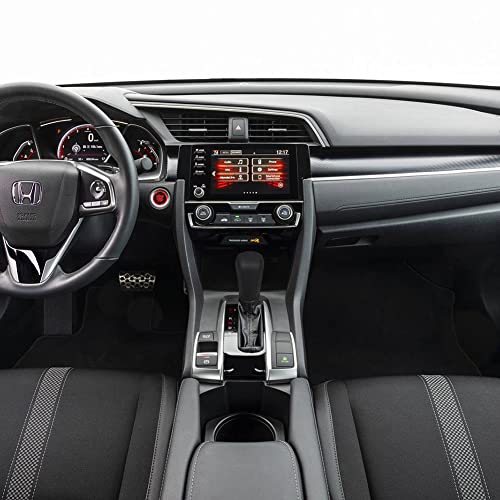 Auto Car Leather Gear Shift Knob Cover for Honda Civic 10th Gen 2021 2020 2019 2018 2017 2016 Accessories (D) - color: D