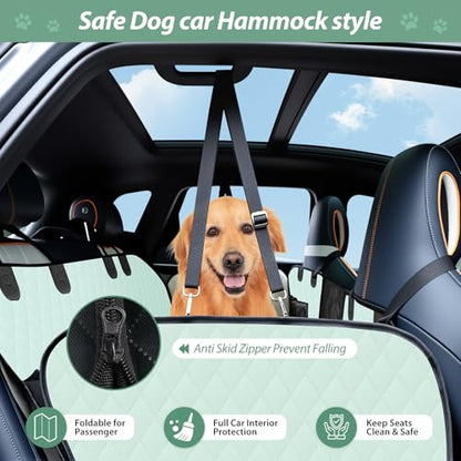 Dog Car Seat Cover Set for Back Seat, Back Seat Cover + Pet Bed Mat Perfect with Mesh Window, Hammock 600D Heavy Duty Scratch Proof Nonslip Durable Soft Back Seat Covers for Cars Trucks and SUVs - color: Grey