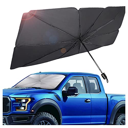 Car Sunshade Umbrella,Upgraded Windshield Cover Sun Shade,UV Reflecting Portable Front Window Cover,Universal Car Windshield Sunshades,UV Block for Front Windows,Fits Most Vehicles (55"x 31")