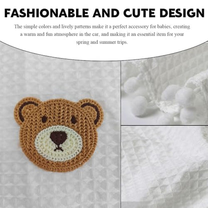 Car Side Window Sun Shade Privacy Curtain for Baby, Suction Cup Window Shade, 25"x18" Car Cartoon Sunshade Protector Heat Blocker Cover, Privacy Curtain for Kids Women (Three Bears) - color: Three Bears