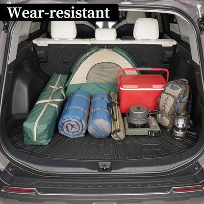 Car Floor Mats for 2026 Toyota RAV4 Hybrid (Not for Phev) TPE Full Set with Cargo Liner & 2nd Row Backrest Mat,All Weather Protection Anti-Slip Custom Fit Full Coverage Waterproof - size: 2026 RAV4 Hybrid Floor Mat