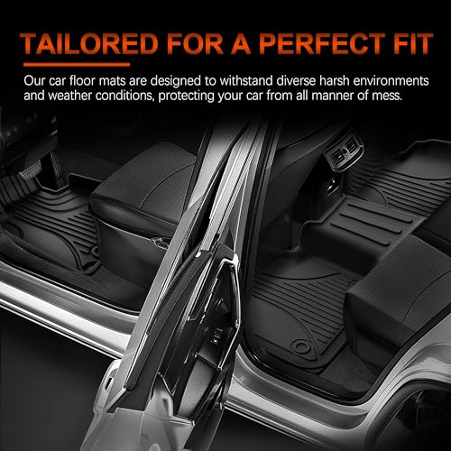 AOMSAZTO Floor Mats Compatible with Mercedes Benz GLC 300 2016-2022 (Not for Coupe): All Weather Floor Mats & Cargo Mat for GLC300 GLC250 GLC300e GLC43 AMG GLC63 AMG Full Set Floor & Trunk Liner - style: 2) for Mercedes Benz GLC (Not Coupe) | 2016-2022 |