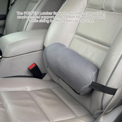 1Pcs Lumbar Roll Support Pillow Cover– Low Back Lumbar Support for Office Chair & Car Seat Back Support Cushion, Relieving Back Pain & Improving Posture,(Pillow Case Only)