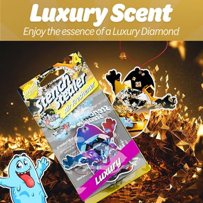 Car Air Fresheners- Long Lasting Scent, Odor Eliminator, Home Essentials, Fresh Fragrance- 96 Pack- Luxury