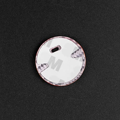 AIRSPEED Carbon Fiber Car Engine Start Button Cover Center Console Push-Button Sticker Interior Trim for Lexus is(2006-2012), ES(2006-2012), LX(2007-2015), Red (with Hole) - color: Red With Hole