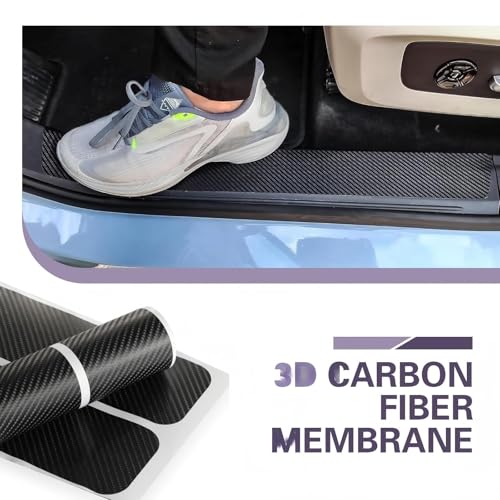 4 PCS Car Trunk Edge Protector Strips, Self-Adhesive Rubber Trunk Edge Guards, Scratch-Resistant Cut-to-Fit Tailgate Sill Protector, Universal for Most Cars, SUVs & Trucks