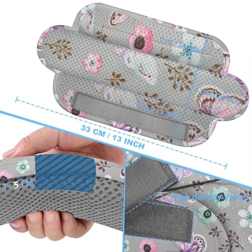 ZINZ 2-Pack Universal Shoulder Pad with Ultra Thick Cushion for Bag Luggage Bag Crossbody, Plus Long & Anti-Slip & Breathable,Butterfly - color: Butterfly