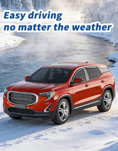 in-Channel Rain Guards Fit for GMC Terrain 2018-2024 Window Rain Guard Extra Durable Window Deflectors Window Vent Visors Vent Shades Exterior Car Accessories - size: Fit for 2018-2024 GMC Terrain