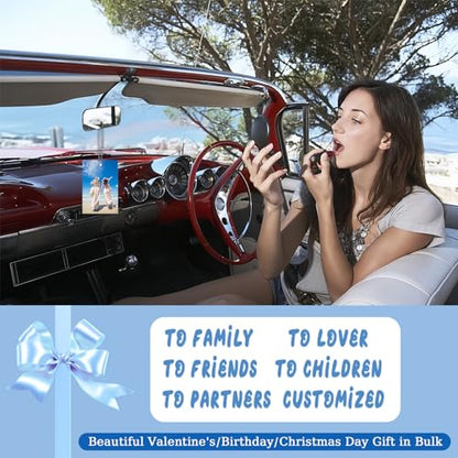 10-100Pcs Custom Logo Car Air Fresheners Bulk – Wholesale Personalized Double-Sided Air Fresheners with Photo Text Logo, Unique Gift for Car Owners (Round) - color: Round