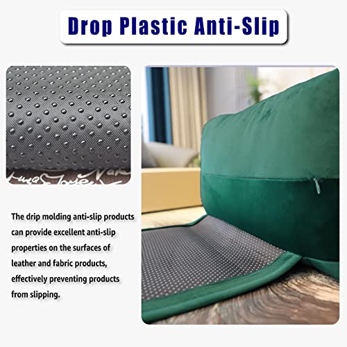 Non-Slip Head Pillow for Recliners - Neck Support Cushion with Velvet Cover for Pain Relief at Home, Office and Travel (Green) - color: Green