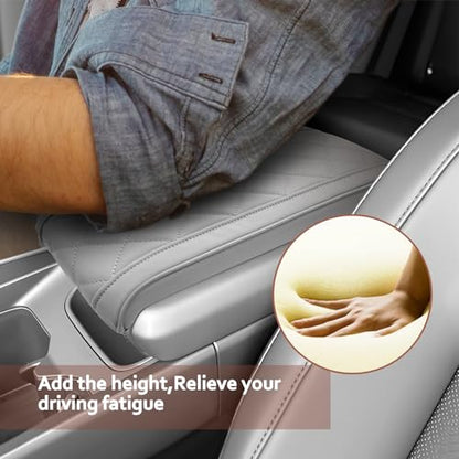 SKTU 2024 2025 2026 Santa Fe Center Console Cover Compatible with 2024-2026 Hyundai Santa Fe Armrest Cover Hyundai Santa Fe 2024 2025 2026 Accessories Santa Fe Hybrid Center Console Cushion (Beige) - color: for 2024 2025 2026 Santa Fe Beige