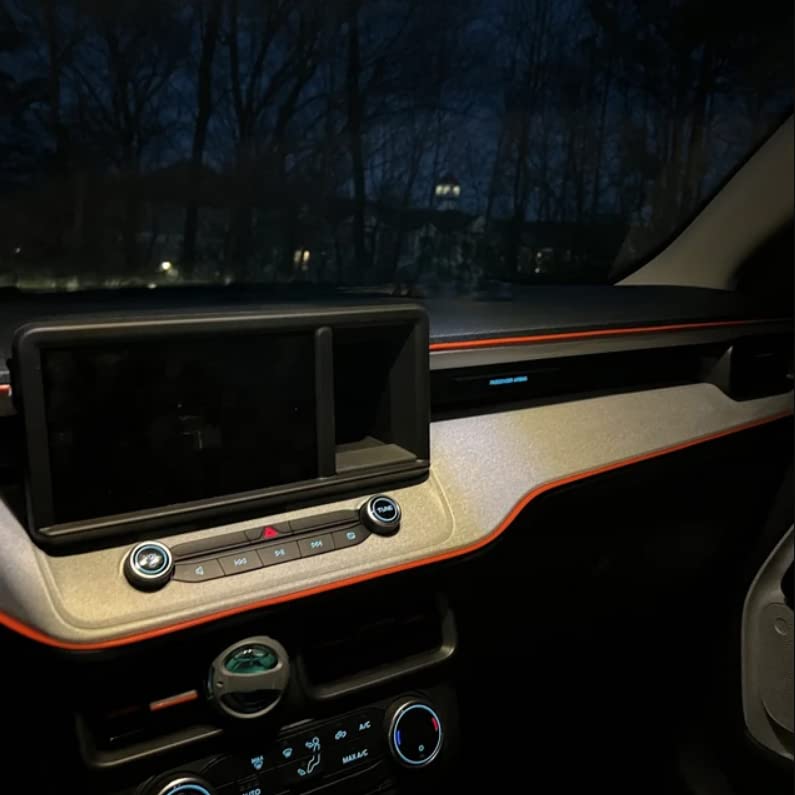 Orange Car Interior Decorative Molding Door Panel Dashboard Gap Trim Strip (30Ft) - size: 30Ft