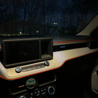 Orange Car Interior Decorative Molding Door Panel Dashboard Gap Trim Strip (30Ft) - size: 30Ft