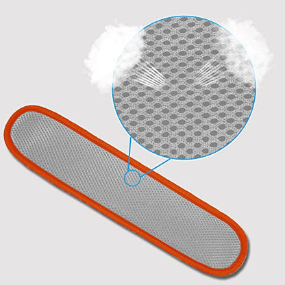 ZINZ Ultra Thick & Breathable Universal Shoulder Pad Cushion for Bag - Long & Comfort - color: Gray&orange