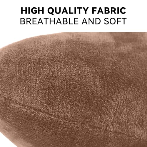 Car Headrest Pillow, Soft Comfortable Memory Foam Automotive Neck Pillow Cushion for Neck Pain Pressure Relief, Universal Fit (Brown) - color: Brown