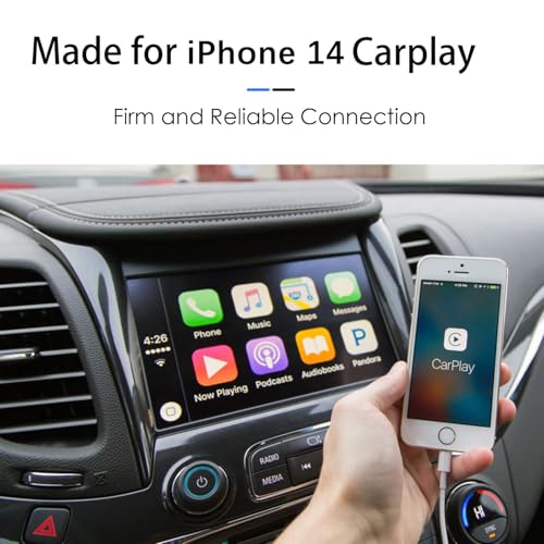 Abysssea 1.5FT Short CarPlay Cable, 20 inch USB A to Lightning Cable for iPhone 14, 14 Plus, 14 Pro Max, 13, SE 2nd/12/11/Xs/XR/8/7, iPad Air 4/5/ 6/7/8, Mini 2/3/4/5 Charger Cord, Car Charging Cable - size: 1.5FT