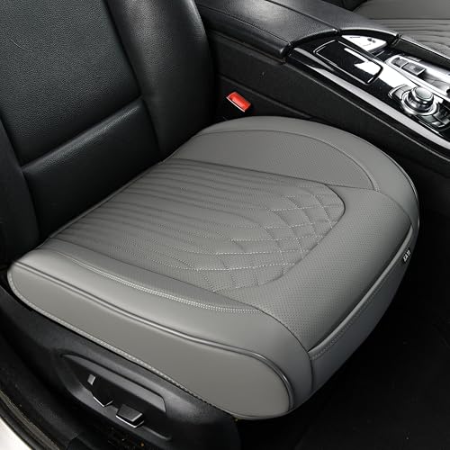 KAYI Car Seat Cover, Memory Foam Car Seat Cushion, Non-Slip Bottom Breathable Car Seat Cover, Relieve Tailbone Pain, Car Seat Protector, Suitable for 95% of Vehicles (Grey, 1 Pack) - color: Grey, size: 1 Pack