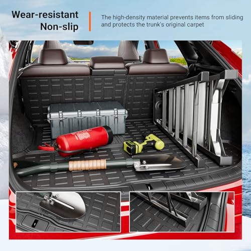 powoq Cargo Mat Compatible with 2023-2026 Lexus RX350 RX350H RX500H Trunk Mat Cargo Liner Back Seat Protector TPE Replacement for 2023-2026 Lexus Accessories (Trunk Mat+Backrest Mats) - size: Compatible with Lexus RX350/450H | 2023-2026