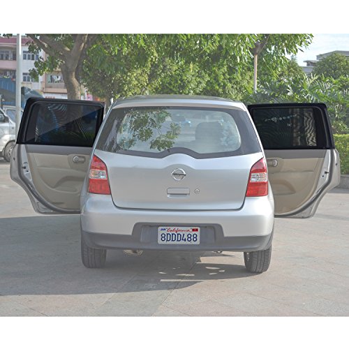 TFY Universal Car Rear Side-Door Square-Window Sunshades - for Vehicles with Side Windows 29.5Inch - 41.5Inch W x 19Inch H (Regular Rectangular Window) - size: Regular Rectangular Window