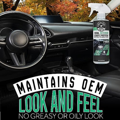 Chemical Guys SPI2341602 Total Interior Cleaner and Protectant, New Car Smell, (Safe for Cars, Trucks, SUVs, Jeeps, RVs & More) 2-16 fl oz - size: 16 Fl Oz (Pack of 1), style: New Car - 2 Pack