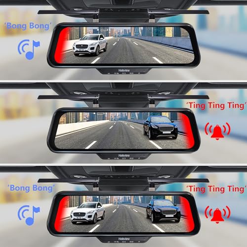 Haloview Byte Tango BT16-V1 1080P Mirror Dashcam & Wireless Rearview Camera System with Blind Spot Detection (BSD) for RV (Height 9.2-13.1ft) - BT16-V1