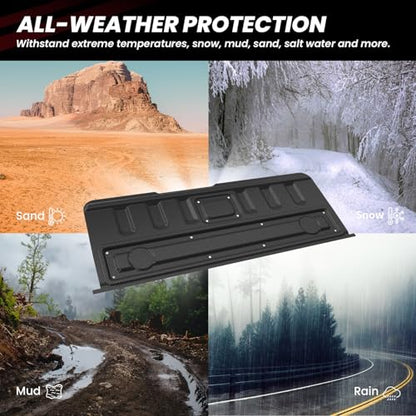 LASFIT Tailgate Mat for Jeep Gladiator 2020-2026, All Weather TPE Tailgate Protector Liner Replacement Accessories Tailgate Cover - style: Gladiator 2020-2026 Tailgate Mat