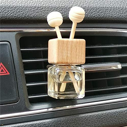 4 Packs Empty Essential Oil Diffuser Bottle Car Air Freshener Vent Clip Auto Perfume Diffuser Bottle Aromatherapy Fragrance Ornament Decor