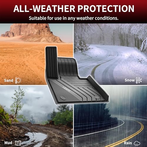 LASFIT Floor Mats Fit for BMW X5 New 2019-2025 2026 All Weather Floor Liners Custom Fit TPE Mat Front & Rear Rows Car Mat Full Set for 50i M50i M 45e 50e 40i M60i(Only for 5 Passengers), Black - size: 3) X5 2019-2026 | Floor Mats