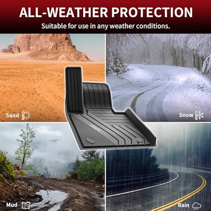 LASFIT Floor Mats Fit for BMW X7 2019-2025 2026 7 Seaters, Custom Fit TPE All Weather Waterproof Floor Mat Front & Rear Rows Car Liners for xDrive40i xDrive50i M50i M60i, Black - size: 5) X7 7-Seat 2019-2026 | Floor Mats