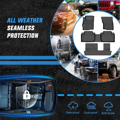 Nilight TPE Floor Mats for Mitsubishi Outlander 2014 2015 2016 2017 2018 2019 2020 2021,All Weather Custom Fit Heavy Duty Floor Liners - color: 2014-2021 Outlander