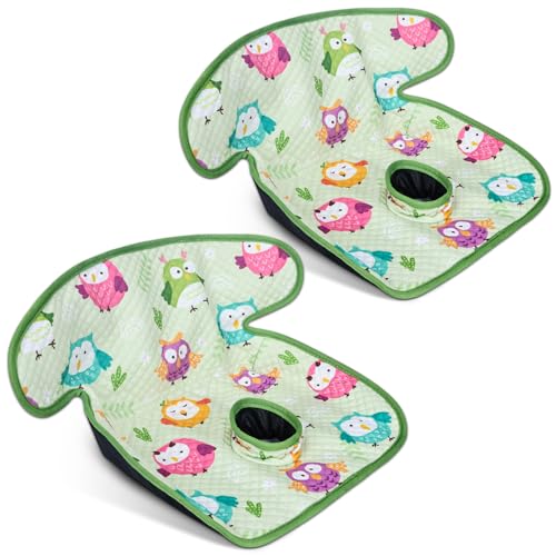 COOLBEBE Infant Car Seat Protector for Potty Training, 2 Pack Dry Waterproof Car Seat Liner Toilet Training for Baby Infant Toddler, Piddle Pads Cover Pad for Strollers & Carseat (Green) - color: Green, size: 2 Pack