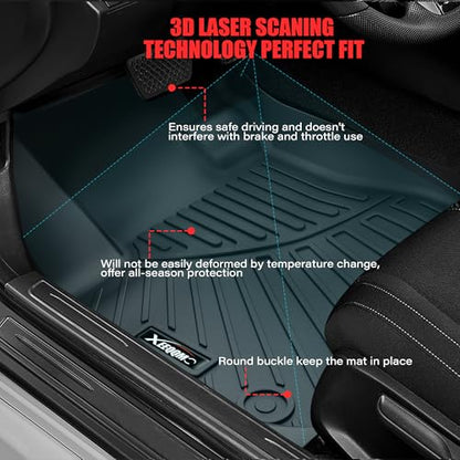 Floor Mats for 2025 Chevrolet Equinox EV Trunk Mat with Backrest Mat All Weather TPE Rubber Cargo Liner Back Seat Cover 3rd Row for 2025 Chevy Equinox EV Accessories - size: for 2025 2026 Chevrolet Equinox EV All Mats